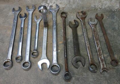 (11) Assorted Sized Heavy-Duty Wrenches
