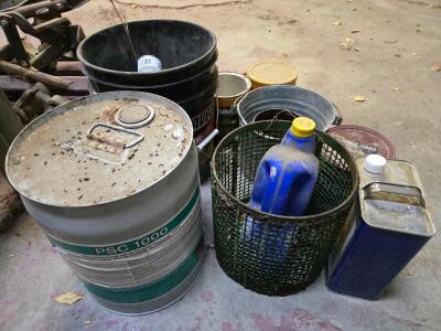 (Offsite) 5Gal PSC-1000 Solvent Cleaner Tank & Assorted Buckets