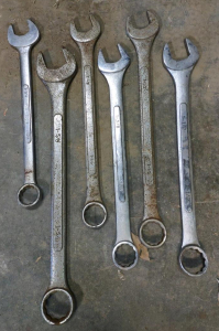 (6) Assorted Sized Heavy-Duty Wrenches-(1) 1-5/8", (2) 1-3/8", (1) 1-1/4", (2) 1-1/2"