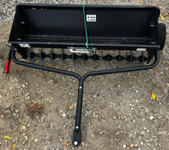 (1) 4.5&rsquo; Brinly Tow-Behind Combination Aerator And Spreader