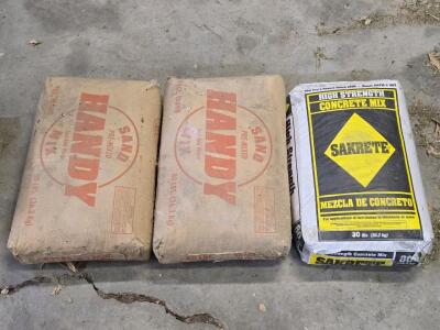 (Offsite) [2] 80LB Handy Sand Pre-Mixed Bags & [1] 80LB Sakrete High Strength Conrete Mix