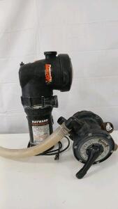 (1) Hayward Power-Flo Matrix Pool Pump (1) Hayward Vari-Flo XL Mulitport Valve