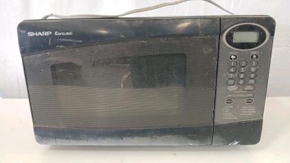 (1) Sharp Carousel Microwave Oven -18"L x13"W x11"H