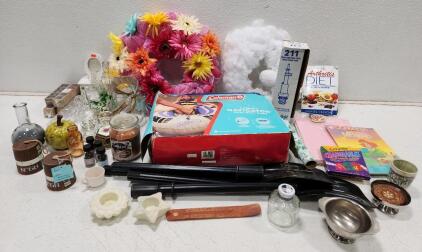 (1) Coleman Navigator Inflatable Boat (1) Mansfield 211 Ultra Low Flush Toilet Flush Valve (1) Candle-Lite Cinnamon Pecan Swirl Candle And More