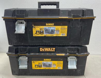(2) 28&rdquo; Dewalt Tool Boxes (Please read description)