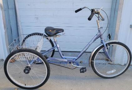 24" Miami Sun Adult Trike 3-speed, purple