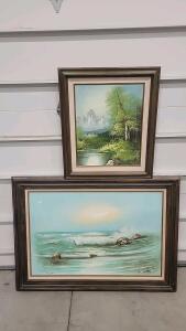 (2) Paintings W/Frames