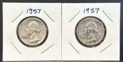 1957 Washington Quarter, Silver, Mint Mark D