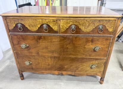 (1) Antique Wooden 4- Drawer Dresser - 39&rdquo;x31&rdquo;x20&rdquo;