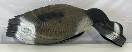 (6) Large Sport Plast Goose Geese Decoy Hollow Shell Stackable Made In Italy