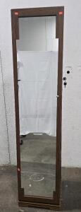SwiveJewelry armoire "Vivia"<br/>Wood, Brown, H.168 cm (PLEASE READ DESCRIPTION)