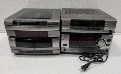 (1) Aiwa NSX-AVH80 Stereo System