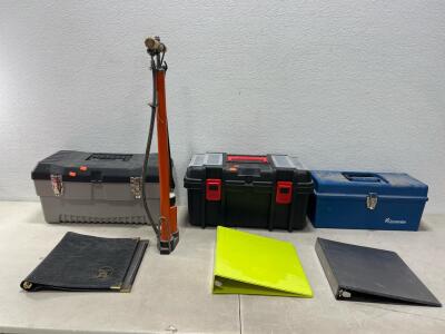(3) Tool Empty Boxes (1) Air Pump (3) Notebook Binders (Please read description)