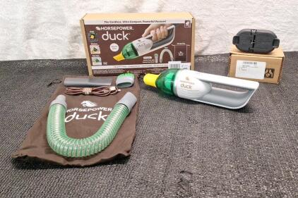 (1) Horsepower Duck - Cordless Compact Vacuum W/ Hose, Crevice Tools, Charging Cable & Storage Bag & (1) Mopar 7-Way Trailer Harness Connector 56055632AC