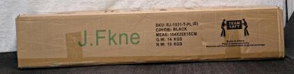 (1) J.Fkne - Metal Twin Bed Frame, Black
