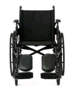 (1) Medline Guardian K4 Wheelchair, 20" Wide Seat W/ Removable Arms & Elevating Leg Rests