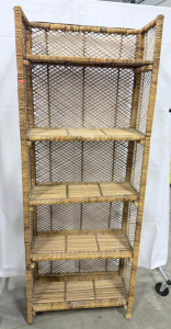 (1) Wicker Shelving- 66&rdquo;x25&rdquo;x1ft