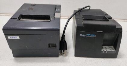 (1) Epson TM-T88 Series Thermal Receipt Printer (1) Star TSP100 Series Thermal Receipt Printer