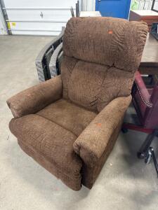 (1) Brown Swivel Recliner
