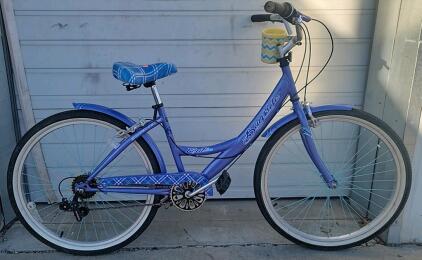 26" Kent 21-speed Bayside Cruiser, purple