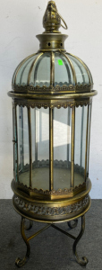 Gold and Glass Terrarium Display Case