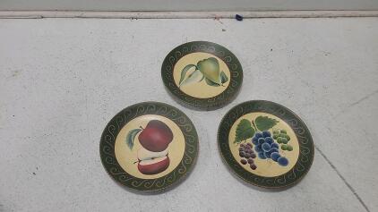 (7) Pots W/Lids (3) Ceramic Plates (1) Car chair cover