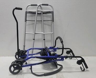 (1) Hugo 4 Wheel Walker (1) 2 Wheel Walker (1)Nova 4 Leg Cane