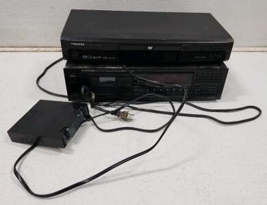 (1) Kenwood DP-M107R 6-Disc Magazine Multiple Compact Disc Player (1) Toshiba SD-1600 DVD Player