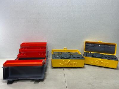 New Flambeau Hip Roof Empty Tool Box (2) Radio Jeep Boom Boxes (Please Read Description)