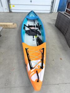 (1) Tobin Sports Breakwater Pro X1 inflatable Kayak.