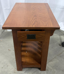 (1) Wooden Side Table W/ Drawer - 23&rdquo;x17&rdquo;x25&rdquo;