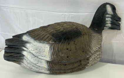 (6) Large Sport Plast Goose Geese Decoy Hollow Shell Stackable Made In Italy