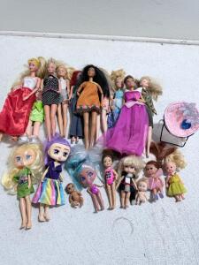 Large Assortment Of Barbie Dolls