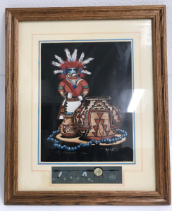 'Duck Kachina And Acoma Pottery' - Limited Edition Print