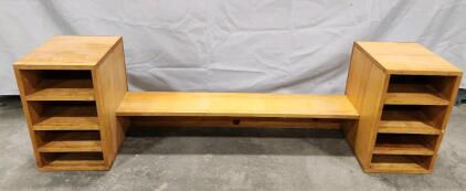 (1) 17 1/2"H X 60"W X 12 1/4"D Wooden Desk Hutch