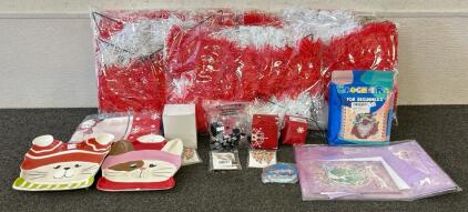 (3) Sets Of Earrings, (5) &ldquo;JOY&rdquo; Signs For Your Yard, And More