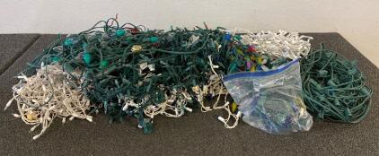 Various Strands Of Christmas Lights (Multicolored, White, Clear) ALL WORK