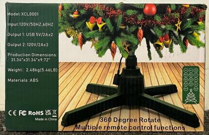 Rotating Christmas Tree Stand W/ Remote