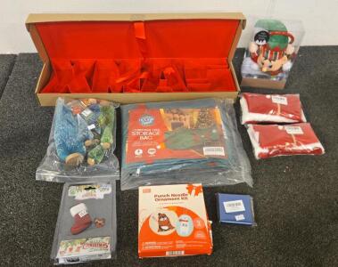 Red XMAS Box, Christmas Tree Storage Bag & More Christmas Decor