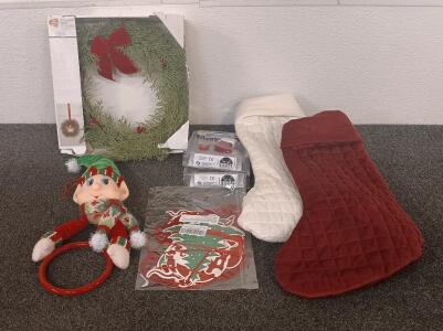 XMAS Empty Gift Box, Cardboard Letter Fillable Empty to Fill Christmas Gifts, Sweets Packaging Decorative (RED), (10) (BRAND NEW)Mini Stocking And Toy, White Stocking, Red Stocking, Merry Moments Christmas Wreath And More