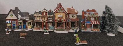 Holiday Time Collectable Ceramic Figurines And Houses