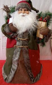 Roman 27" Woodland Cone Santa Figurine Christmas Tabletop Decor