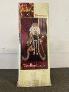 Traditions Woodland Santa Statue