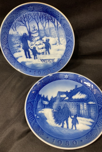 (2) Royal Copenhagen Christmas Plates