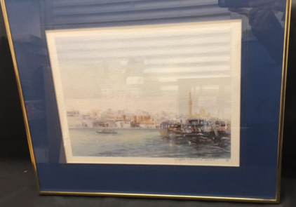 &lsquo;Dubai Creek&rsquo; by Spencer Tart Print