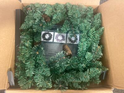 16&rdquo; Battery Operated Light Up Wreath