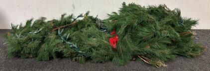 Artificial Christmas Garland & Light
