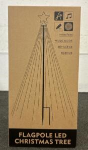 Flagpole LED Christmas Tree