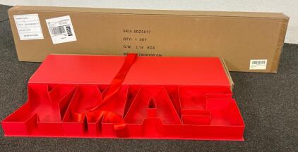 (1) Bubble Tree And (2) Red XMAS Empty Boxes