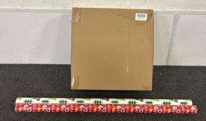 (1) Battery Operated Garland And (2) Rolls Of Wrapping Paper